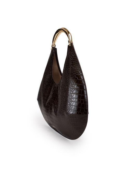 Borsa Hobo effetto pelle stampa cocco Elisabetta Franchi | BS27A56E2EA3